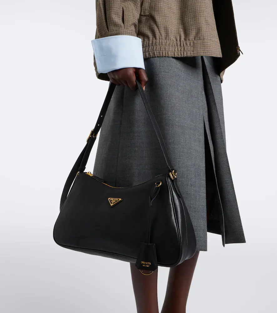 Prada Aimée Large leather shoulder bag | Thumbnail 7