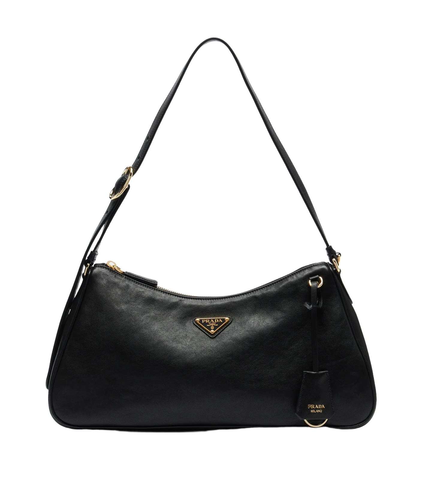 Prada Aimée Large leather shoulder bag