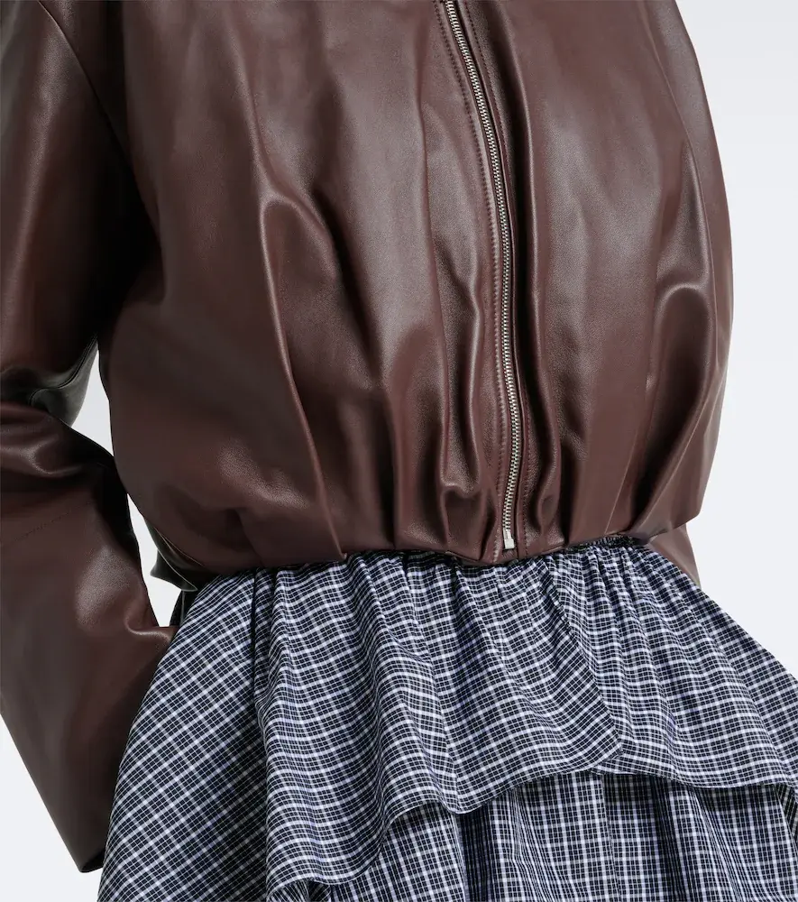 Loewe Draped leather jacket | Thumbnail 5 Loewe Draped leather jacket | Thumbnail 5