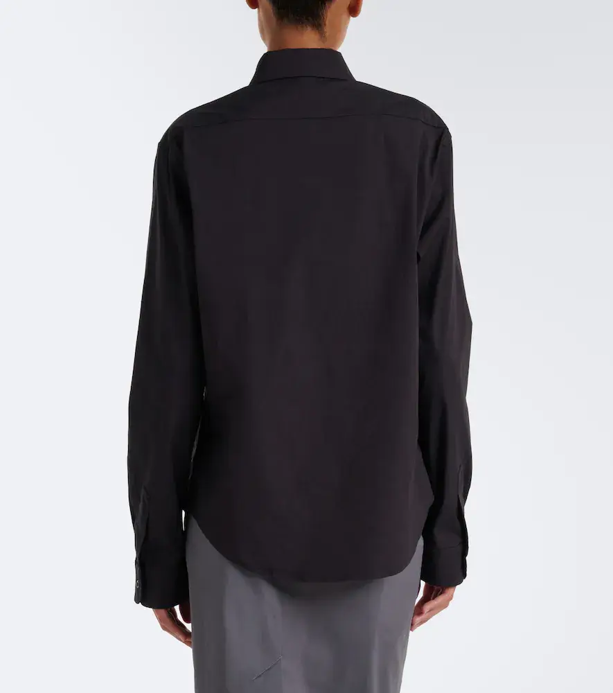 Miu Miu Cotton-blend poplin shirt | Thumbnail 6