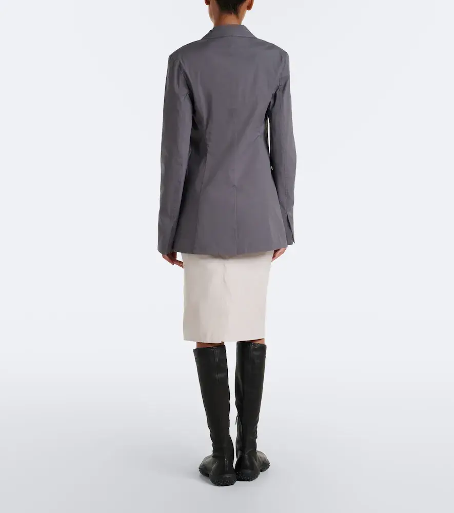Miu Miu Cotton-blend poplin pencil skirt | Thumbnail 4 Miu Miu Cotton-blend poplin pencil skirt | Thumbnail 4