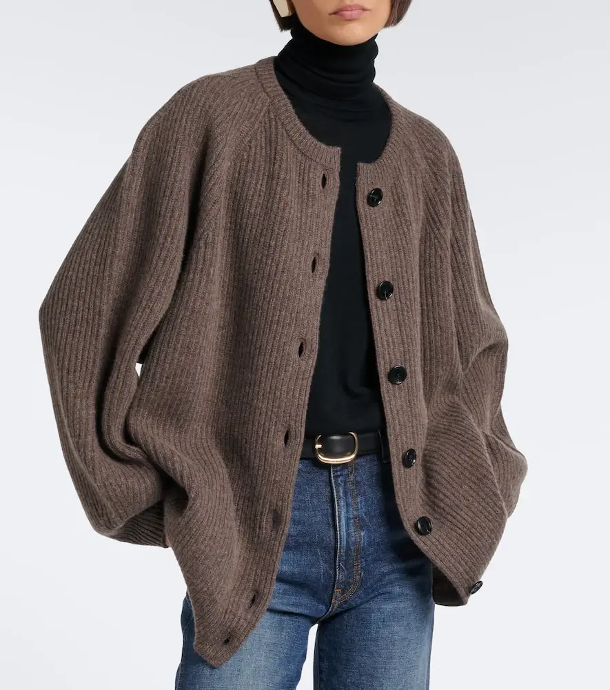 Nour Hammour Laurel oversized cashmere and wool cardigan | Thumbnail 2