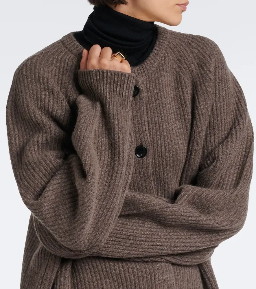 Nour Hammour Laurel oversized cashmere and wool cardigan | Thumbnail 3