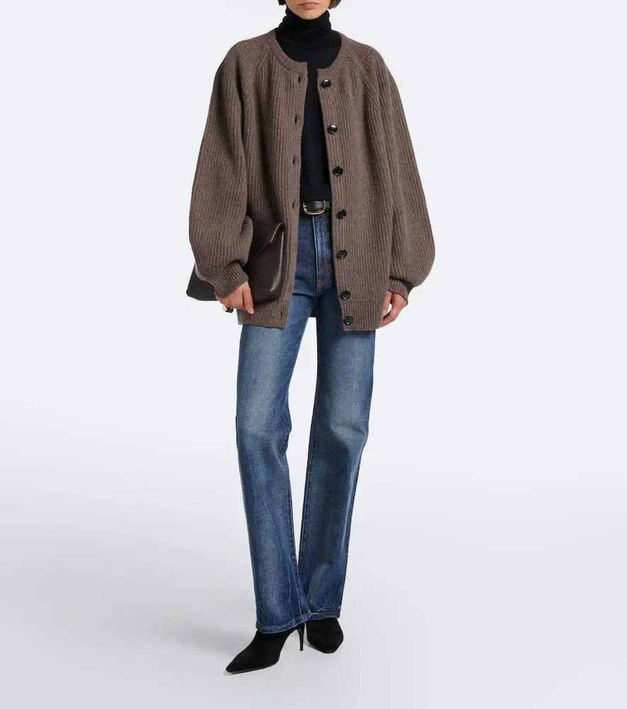Nour Hammour Laurel oversized cashmere and wool cardigan | Thumbnail 4