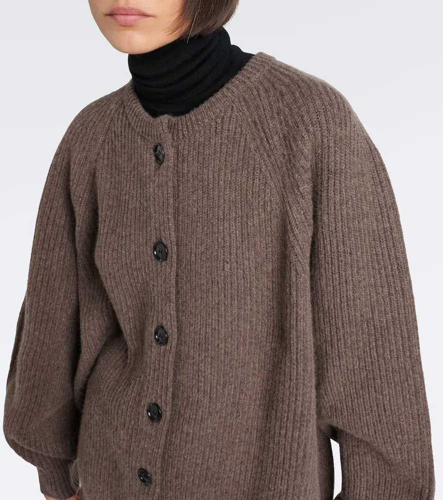 Nour Hammour Laurel oversized cashmere and wool cardigan | Thumbnail 5