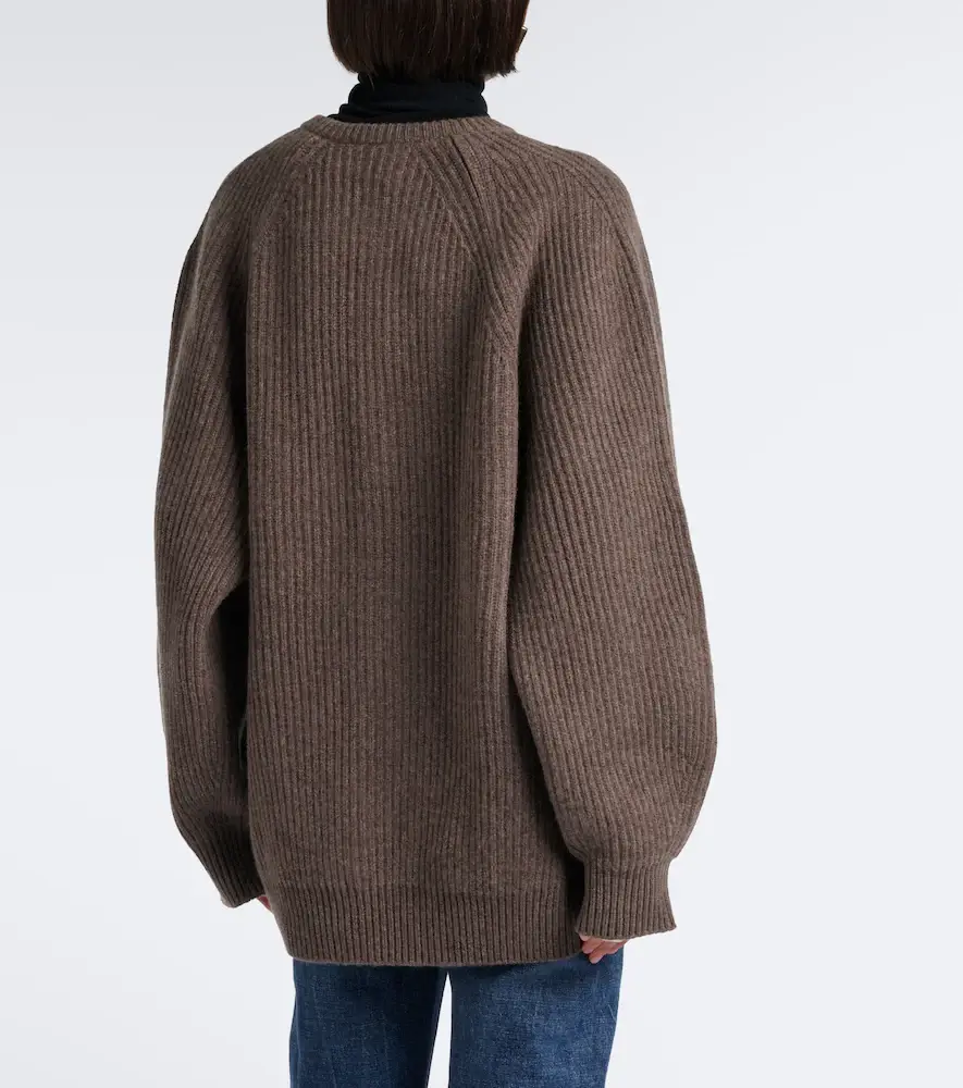 Nour Hammour Laurel oversized cashmere and wool cardigan | Thumbnail 6