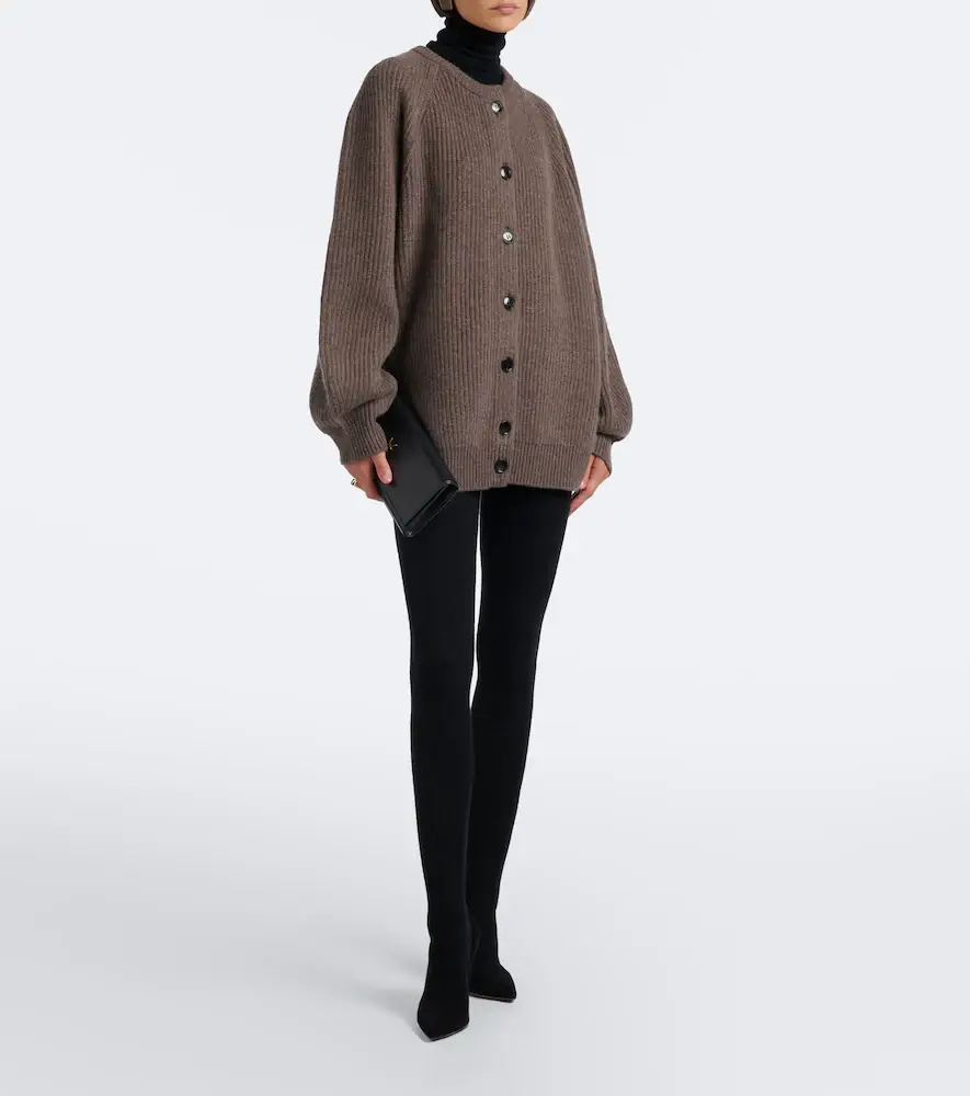 Nour Hammour Whit cashmere and wool tights | Thumbnail 2 Nour Hammour Whit cashmere and wool tights | Thumbnail 2