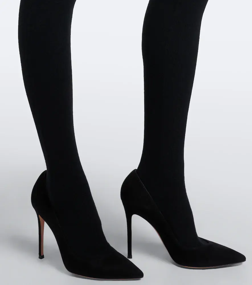 Nour Hammour Whit cashmere and wool tights | Thumbnail 6 Nour Hammour Whit cashmere and wool tights | Thumbnail 6