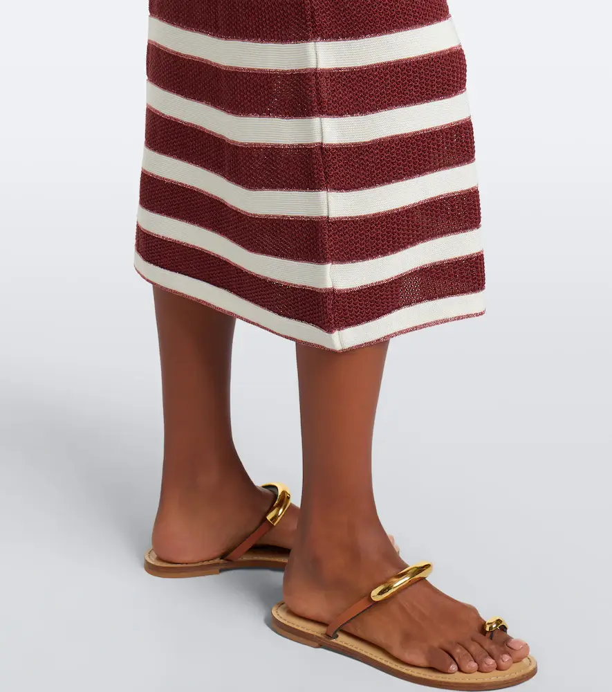 Eres Régulière striped cotton-blend midi dress | Thumbnail 4