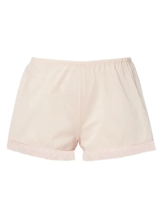 Lightness lace-trimmed cotton shorts Lightness lace-trimmed cotton shorts