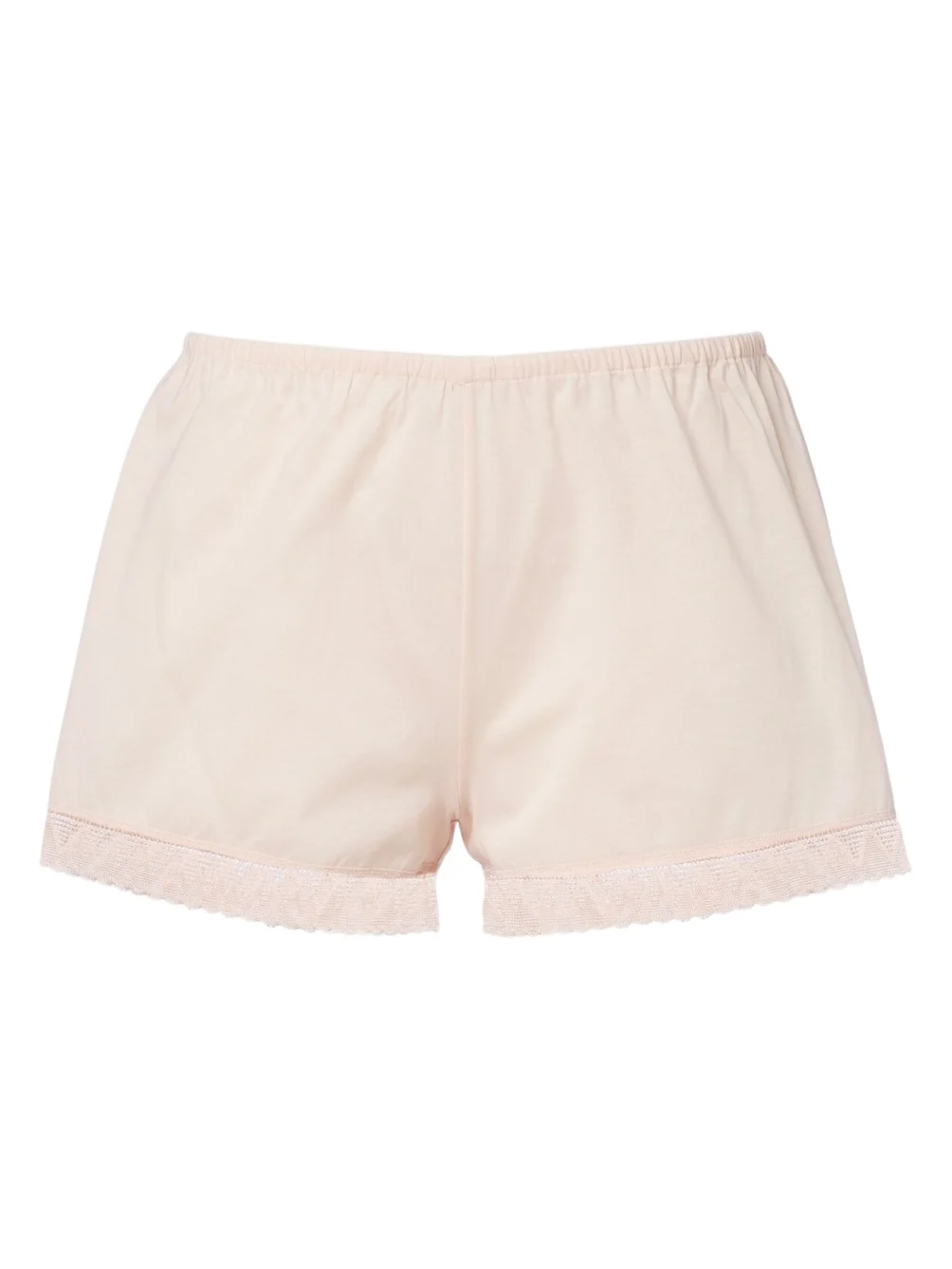 Eres Lightness lace-trimmed cotton shorts