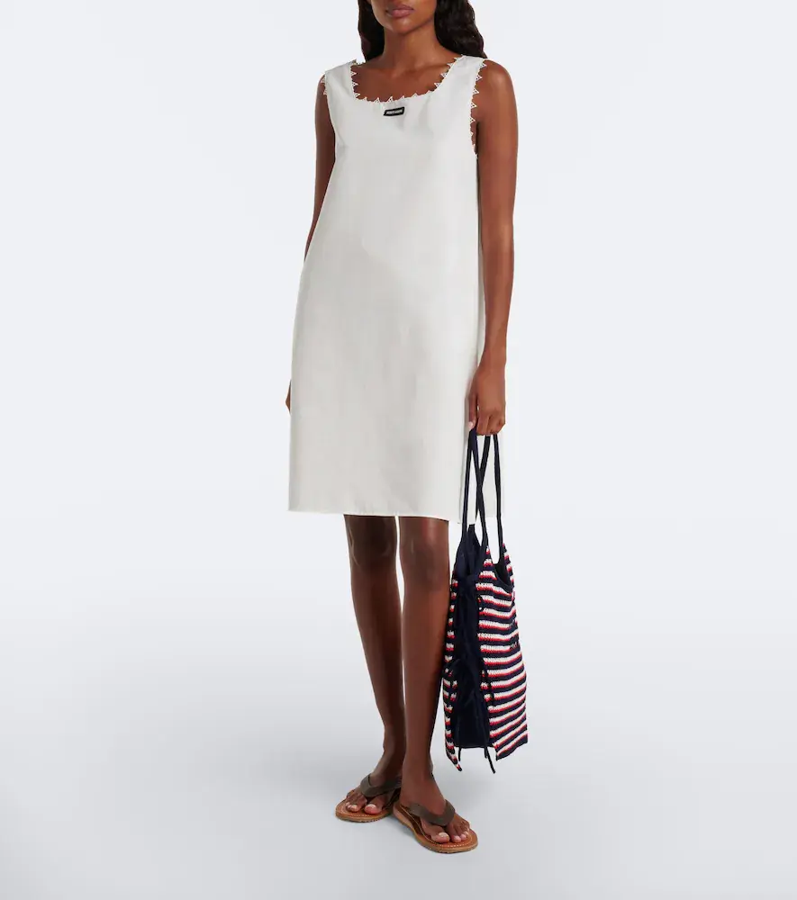 Miu Miu Ivy crochet striped shopper | Thumbnail 6