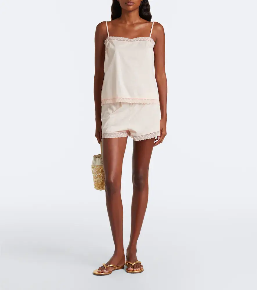 Eres Sensoriel lace-trimmed cotton camisole | Thumbnail 5 Eres Sensoriel lace-trimmed cotton camisole | Thumbnail 5