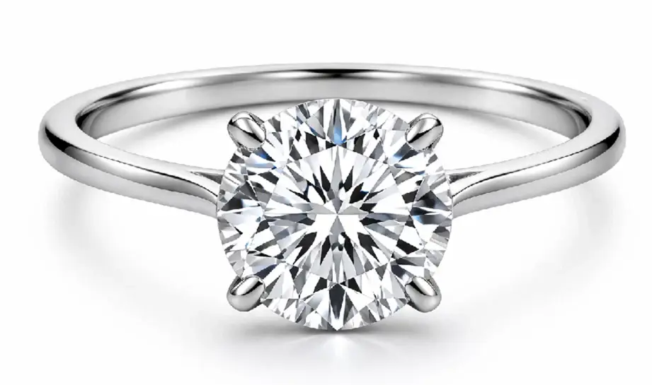 Wish Fine Jewelry 1.50ct Diamond 18K Gold Solitaire Ring | Image 1 Wish Fine Jewelry 1.50ct Diamond 18K Gold Solitaire Ring | Image 1