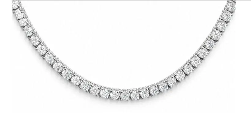 Wish Fine Jewelry 15.25ct Diamond 18K Gold Classic Tennis Necklace | Image 1 Wish Fine Jewelry 15.25ct Diamond 18K Gold Classic Tennis Necklace | Image 1