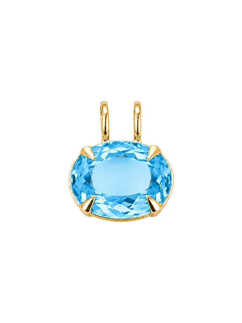 24.22ct Sky Blue Topaz 18K Gold Statement Pendant 24.22ct Sky Blue Topaz 18K Gold Statement Pendant