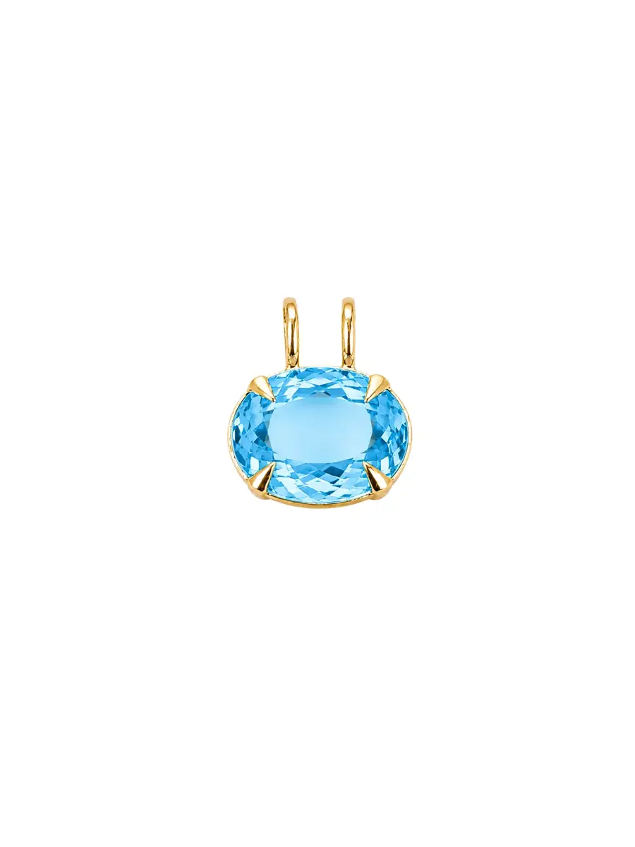 Wish Fine Jewelry 24.22ct Sky Blue Topaz 18K Gold Statement Pendant | Image 1 Wish Fine Jewelry 24.22ct Sky Blue Topaz 18K Gold Statement Pendant | Image 1