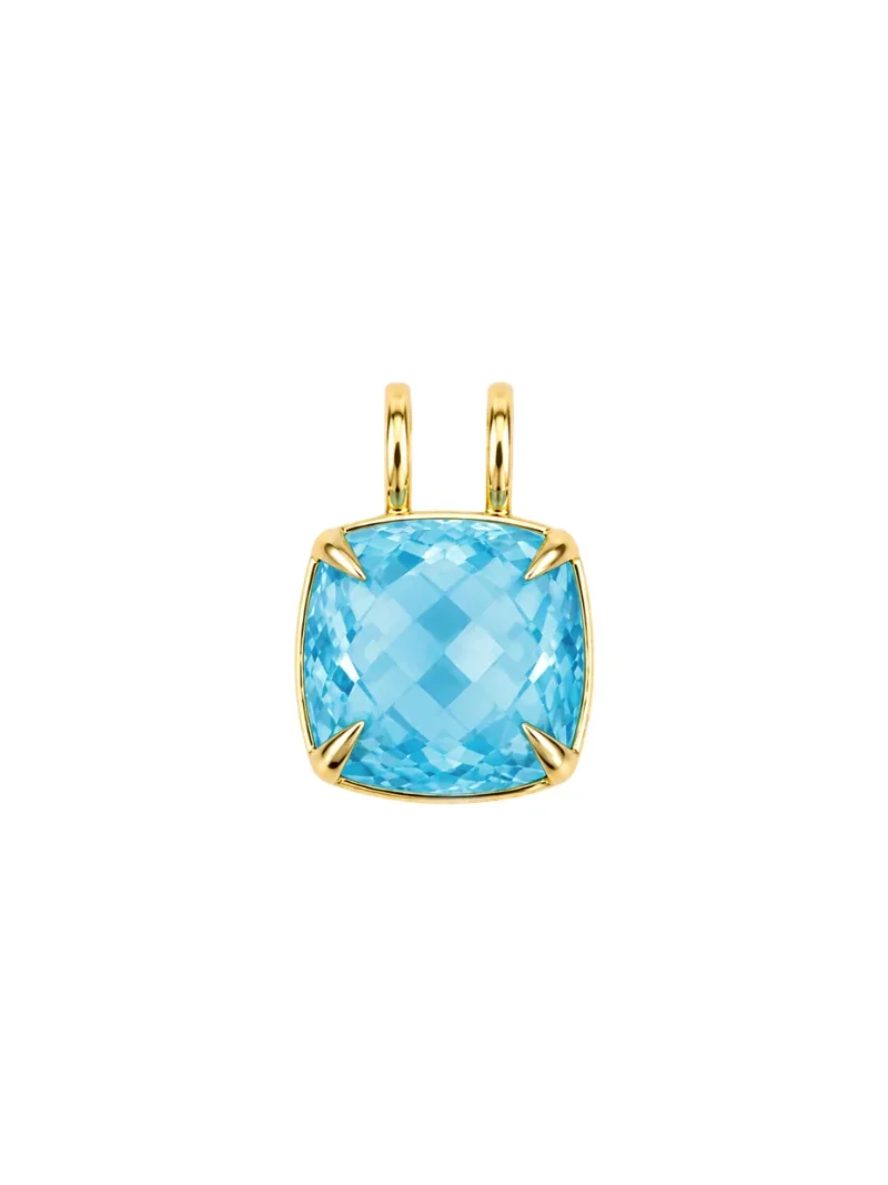27.93ct Sky Blue Topaz 18K Gold Pendant 27.93ct Sky Blue Topaz 18K Gold Pendant