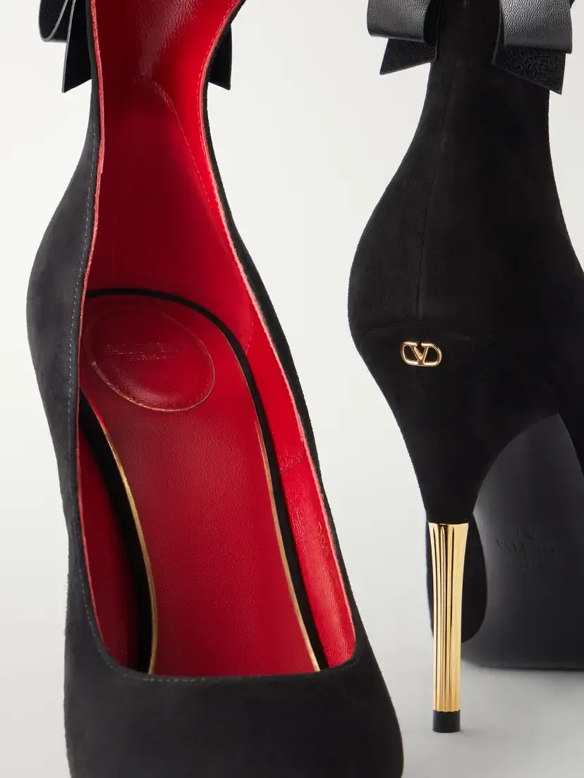 Valentino Garavani Fatale 105 Bow-detailed Suede Pumps | Thumbnail 5 Valentino Garavani Fatale 105 Bow-detailed Suede Pumps | Thumbnail 5