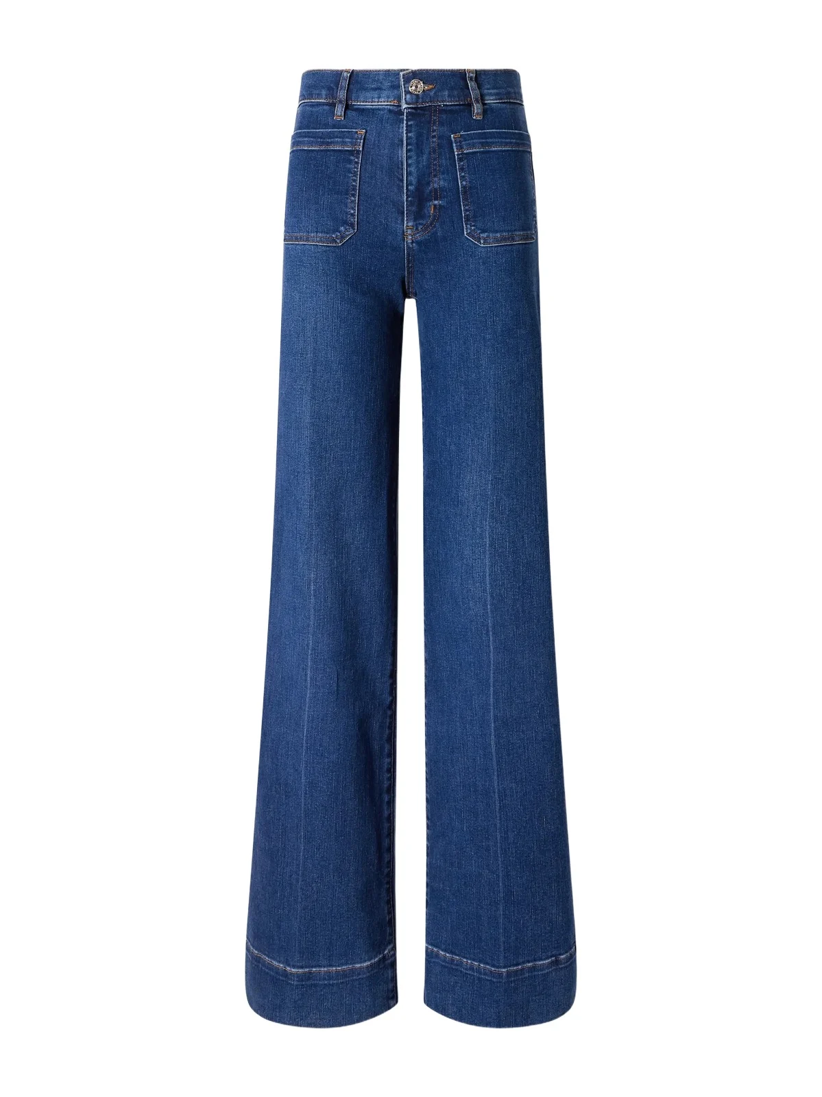 Frame Le Slice Slim Palazzo Long High-rise Wide-leg Jeans