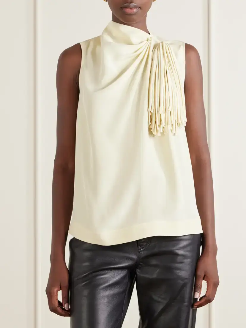 Altuzarra Alden Fringe-trimmed Silk Top | Thumbnail 3