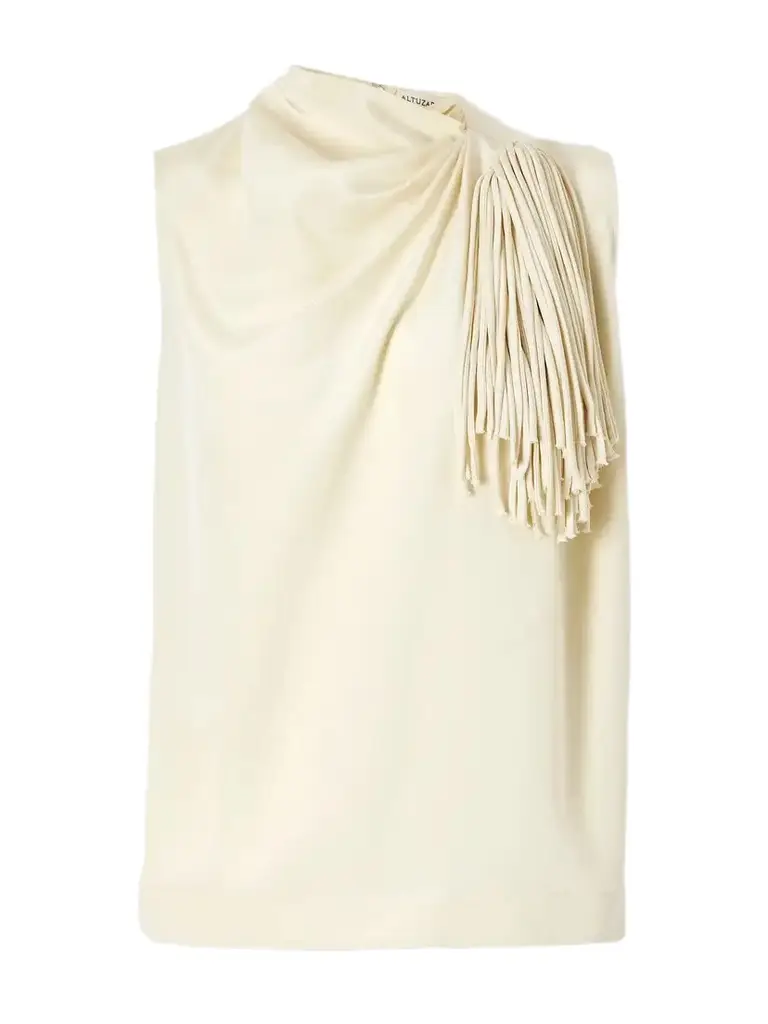 Altuzarra Alden Fringe-trimmed Silk Top | Image 1 Altuzarra Alden Fringe-trimmed Silk Top | Image 1