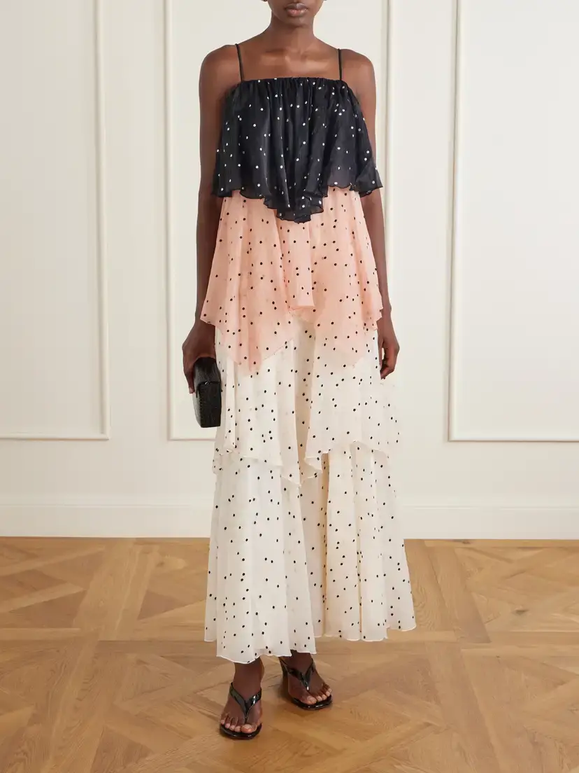 Aje Songstress Polka-dot Organza Maxi Dress | Thumbnail 2 Aje Songstress Polka-dot Organza Maxi Dress | Thumbnail 2