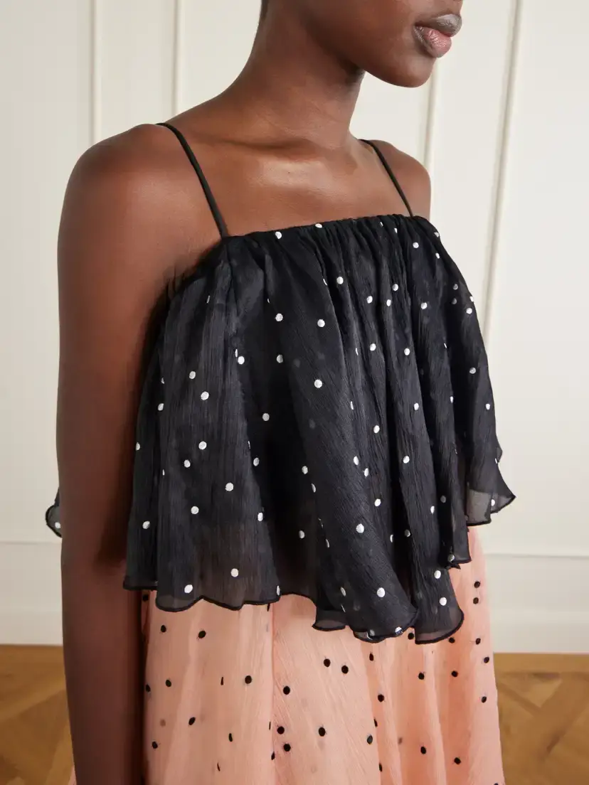 Aje Songstress Polka-dot Organza Maxi Dress | Thumbnail 4 Aje Songstress Polka-dot Organza Maxi Dress | Thumbnail 4