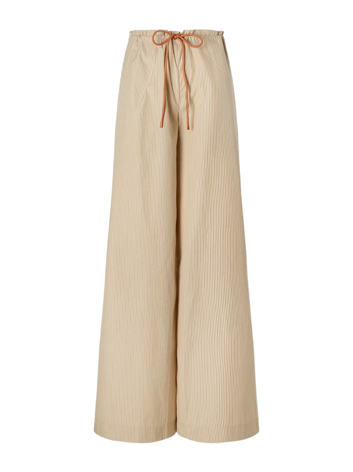 Wesley Striped Cotton-taffeta Wide-leg Pants