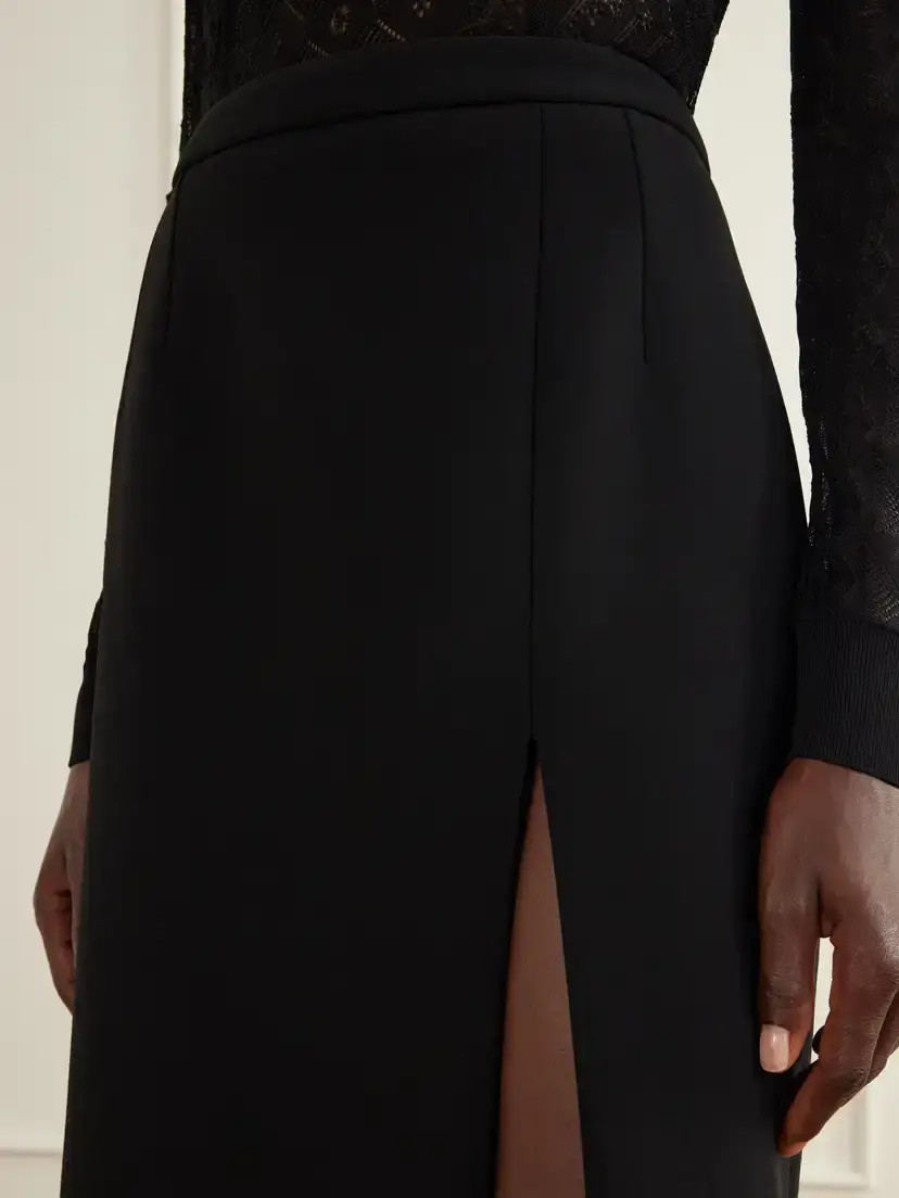 Dolce & Gabbana Front-slit Wool Midi Skirt | Thumbnail 4 Dolce & Gabbana Front-slit Wool Midi Skirt | Thumbnail 4