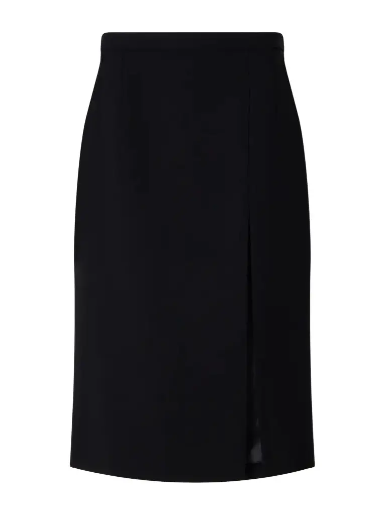 Dolce & Gabbana Front-slit Wool Midi Skirt | Image 1 Dolce & Gabbana Front-slit Wool Midi Skirt | Image 1