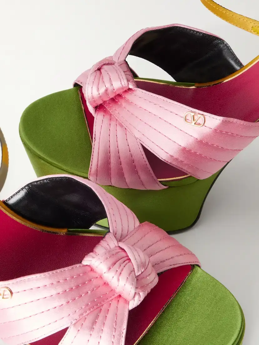 Valentino Garavani Crasher 125 Vlogo-embellished Knotted Satin Sandals | Thumbnail 5 Valentino Garavani Crasher 125 Vlogo-embellished Knotted Satin Sandals | Thumbnail 5