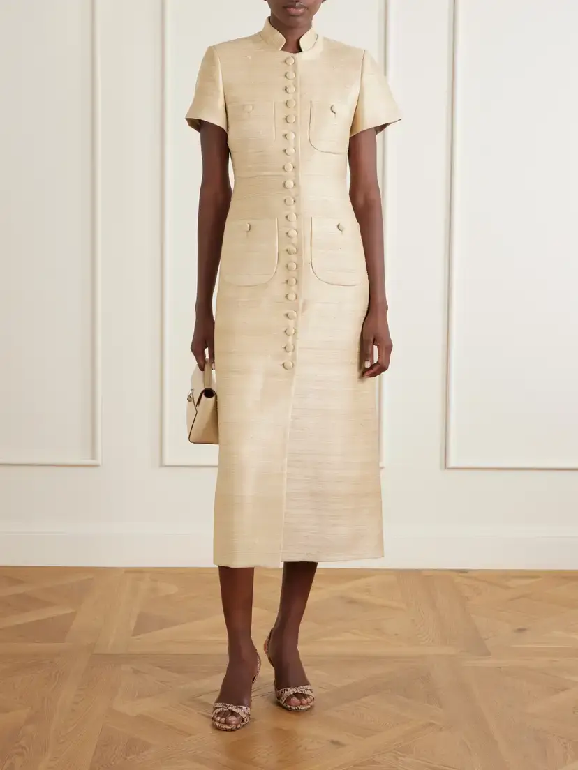 LIBEROWE Imperial Silk-blend Midi Dress | Thumbnail 2 LIBEROWE Imperial Silk-blend Midi Dress | Thumbnail 2
