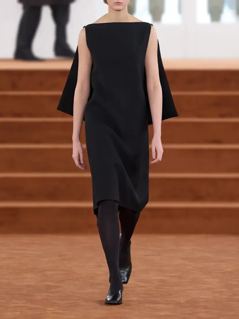 Jil Sander Open-back Silk And Wool-blend Midi Dress | Thumbnail 5
