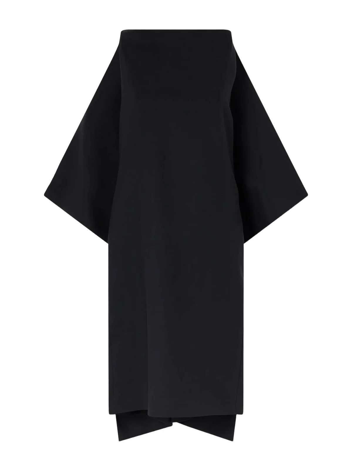 Open-back Silk And Wool-blend Midi Dress