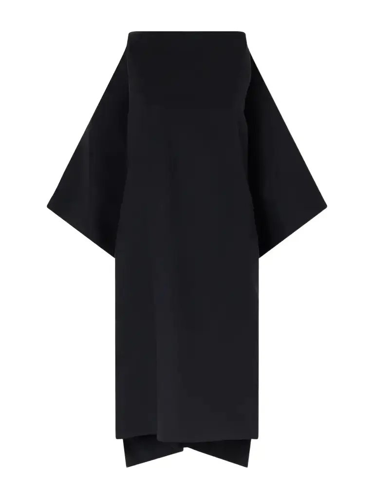 Jil Sander Open-back Silk And Wool-blend Midi Dress | Image 1 Jil Sander Open-back Silk And Wool-blend Midi Dress | Image 1