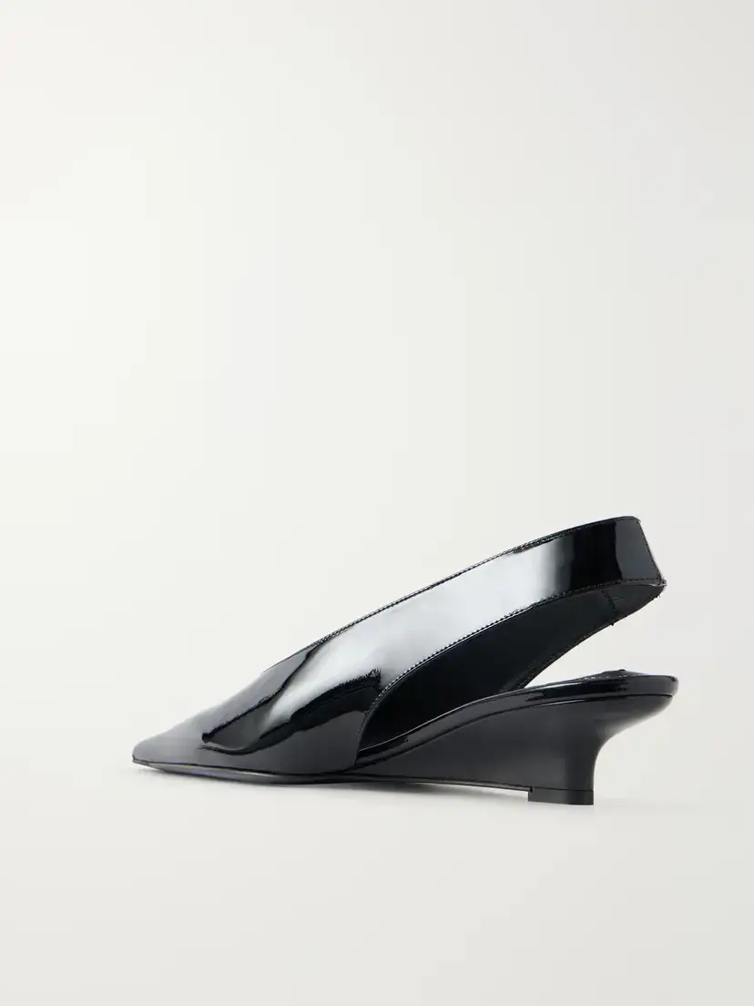 TOTEME The Wedge Patent-leather Slingback Pumps | Thumbnail 3 TOTEME The Wedge Patent-leather Slingback Pumps | Thumbnail 3