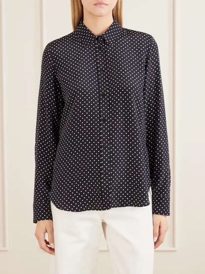 Nili Lotan Gaia Polka-dot Silk-crepe De Chine Shirt | Thumbnail 3 Nili Lotan Gaia Polka-dot Silk-crepe De Chine Shirt | Thumbnail 3