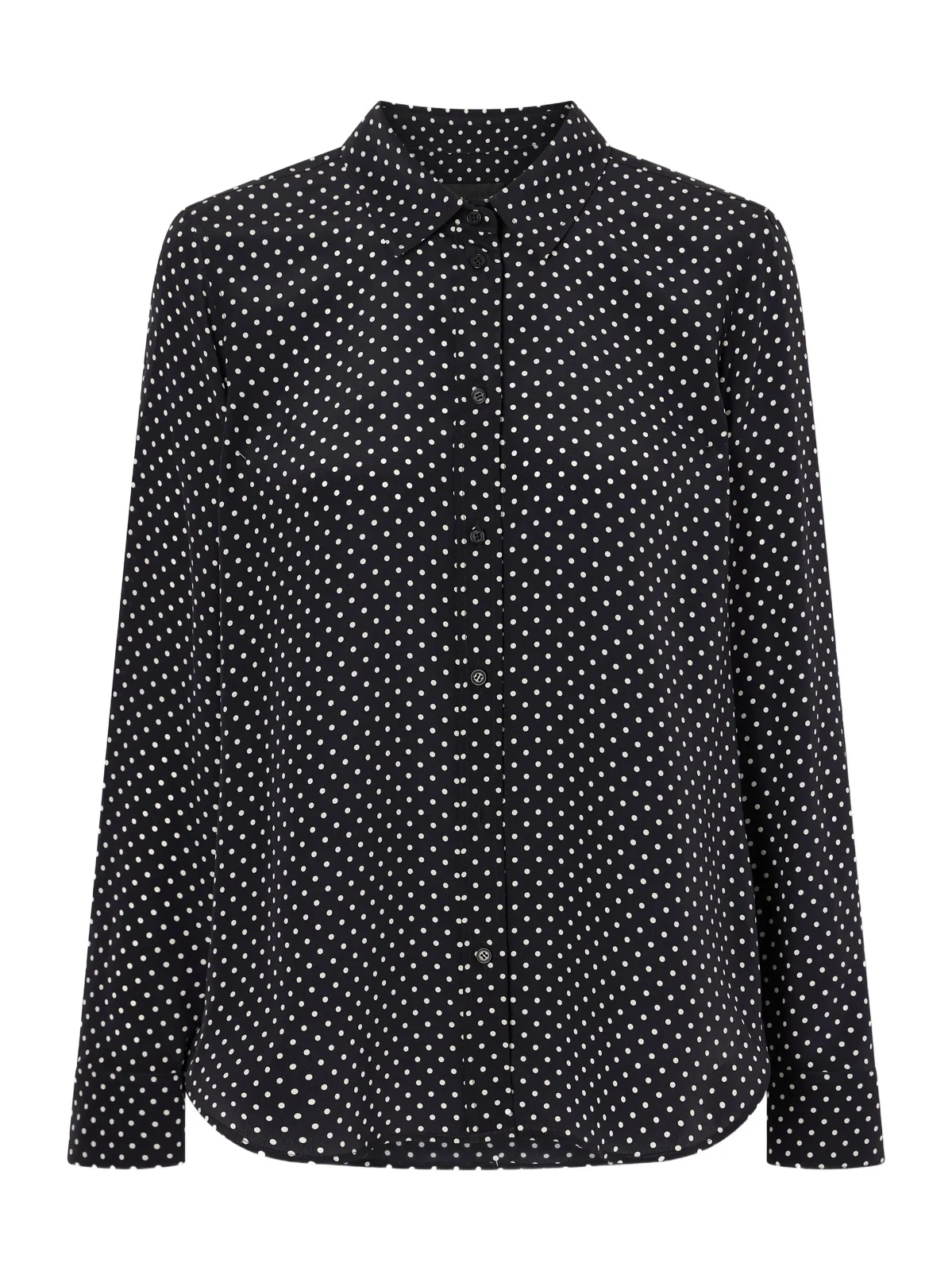 Nili Lotan Gaia Polka-dot Silk-crepe De Chine Shirt