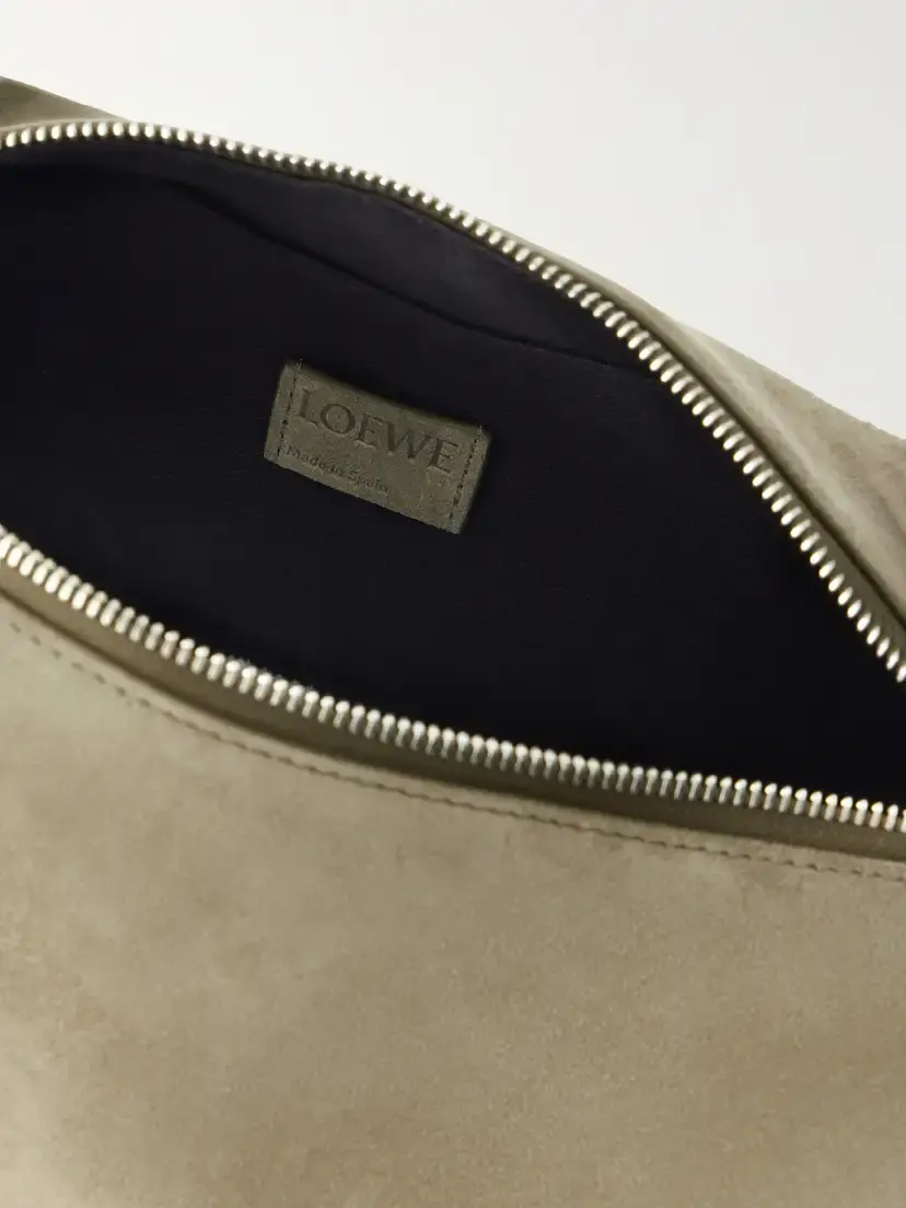 Loewe Loop Medium Suede Shoulder Bag | Thumbnail 6 Loewe Loop Medium Suede Shoulder Bag | Thumbnail 6