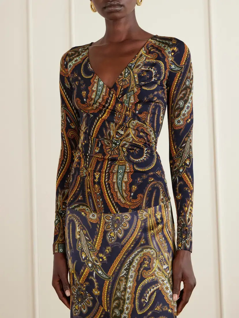 Etro Paisley-printed Jersey Blouse | Thumbnail 3 Etro Paisley-printed Jersey Blouse | Thumbnail 3