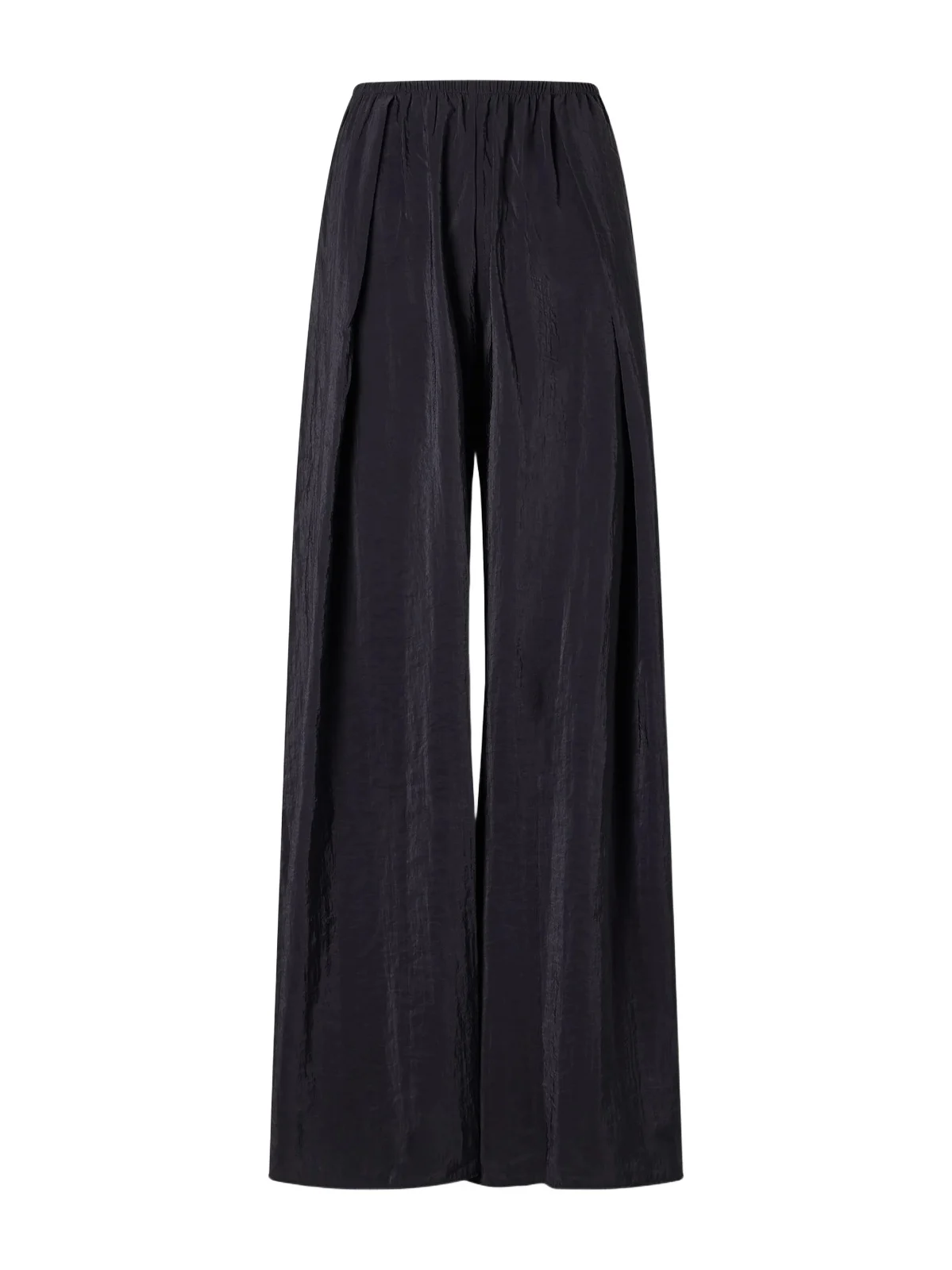 Pleated Crinkle Satin Wide-leg Pants Pleated Crinkle Satin Wide-leg Pants