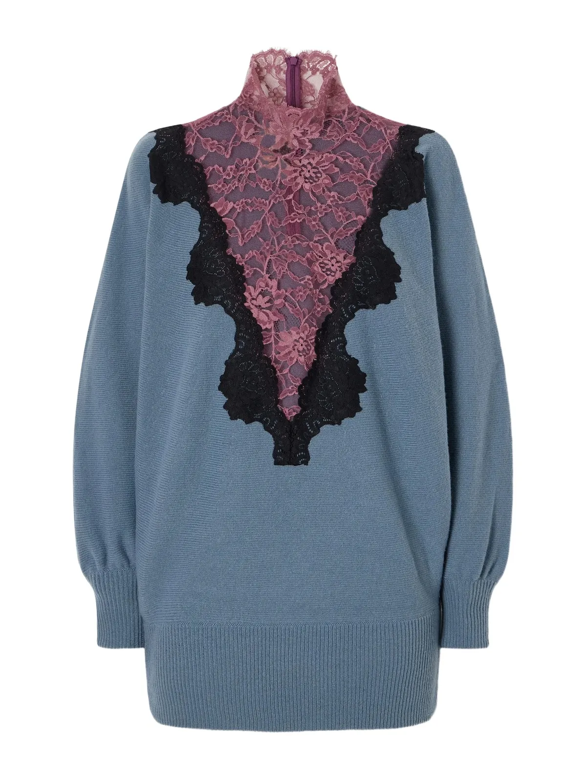 Lace-trimmed Wool Sweater Lace-trimmed Wool Sweater
