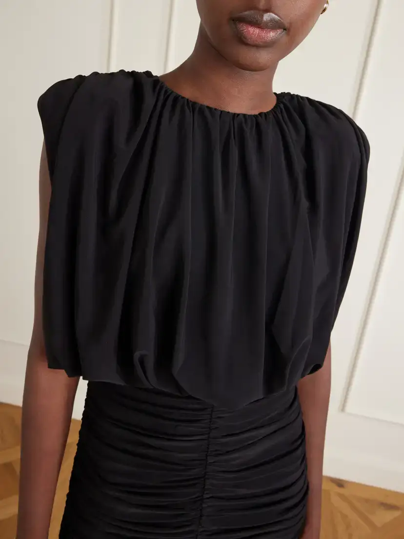 Aje Lunaria Gathered Belted Jersey Midi Dress | Thumbnail 4 Aje Lunaria Gathered Belted Jersey Midi Dress | Thumbnail 4