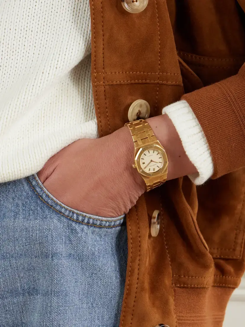 Stephanie Windsor + Audemars Piguet Vintage 1980s Royal Oak Automatic 18-karat Gold Watch | Thumbnail 2 Stephanie Windsor + Audemars Piguet Vintage 1980s Royal Oak Automatic 18-karat Gold Watch | Thumbnail 2