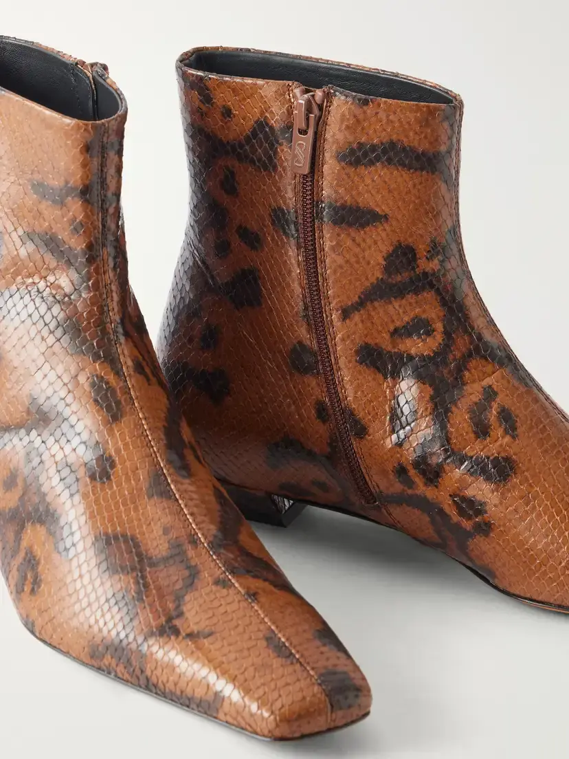 Proenza Schouler Trap 20 Snake-effect Leather Ankle Boots | Thumbnail 5 Proenza Schouler Trap 20 Snake-effect Leather Ankle Boots | Thumbnail 5