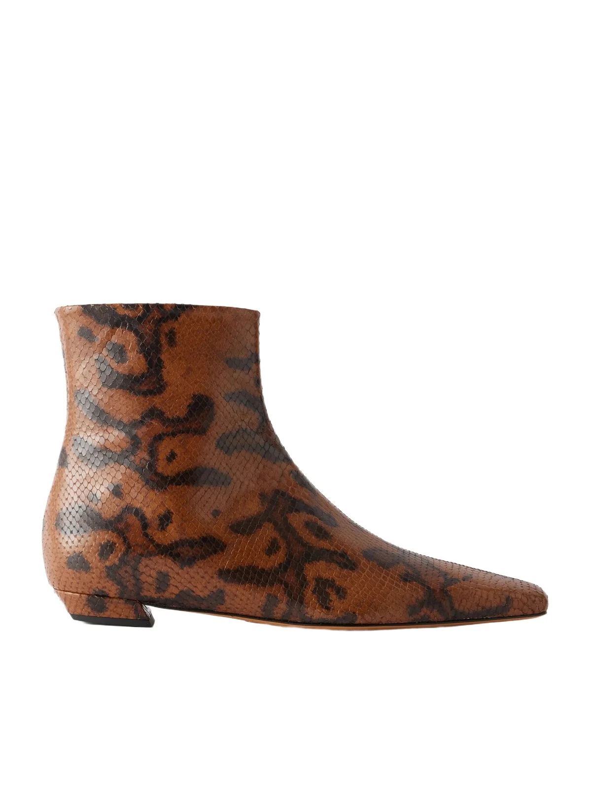 Trap 20 Snake-effect Leather Ankle Boots Trap 20 Snake-effect Leather Ankle Boots