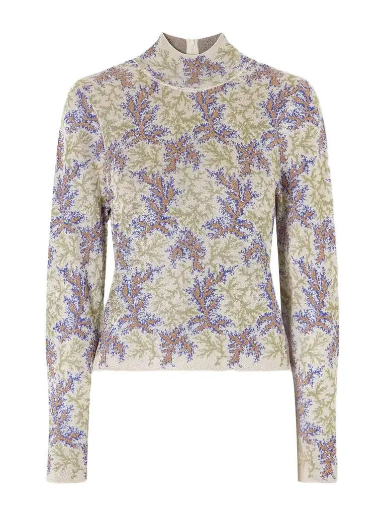 Rabanne Intarsia-knit Turtleneck Sweater | Image 1 Rabanne Intarsia-knit Turtleneck Sweater | Image 1