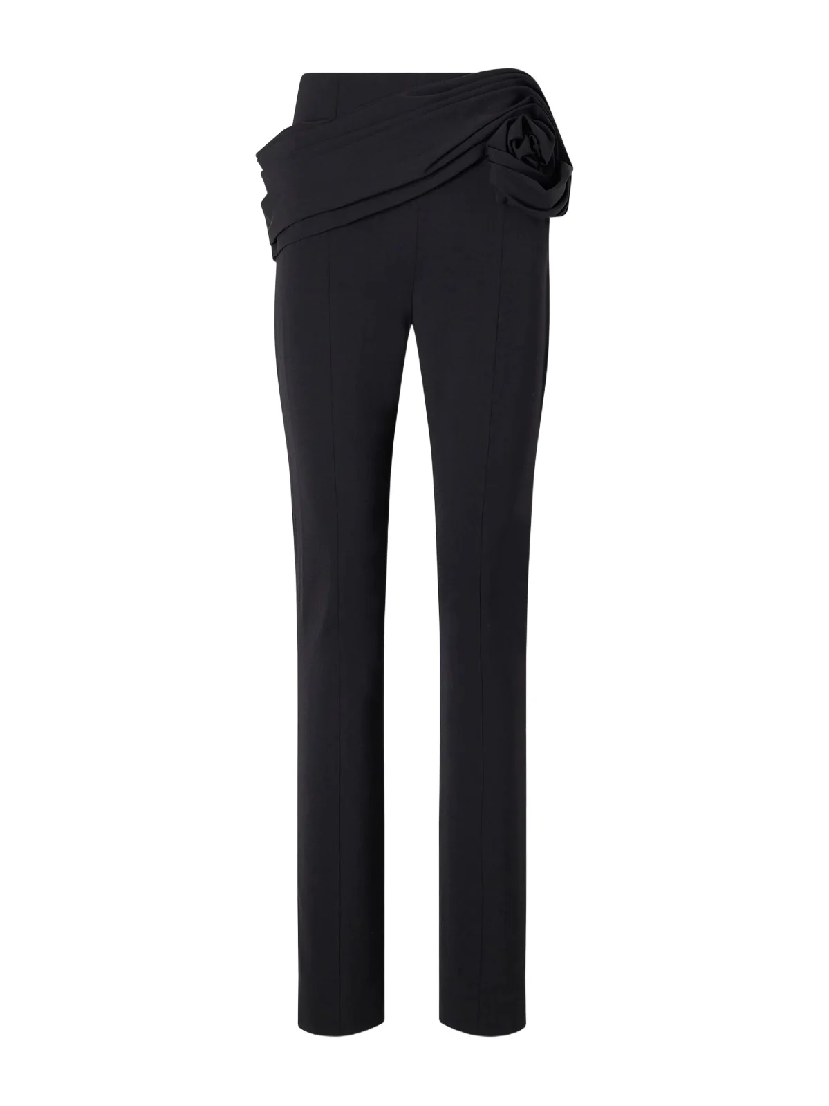 Gathered Wool-blend Twill Straight-leg Pants Gathered Wool-blend Twill Straight-leg Pants