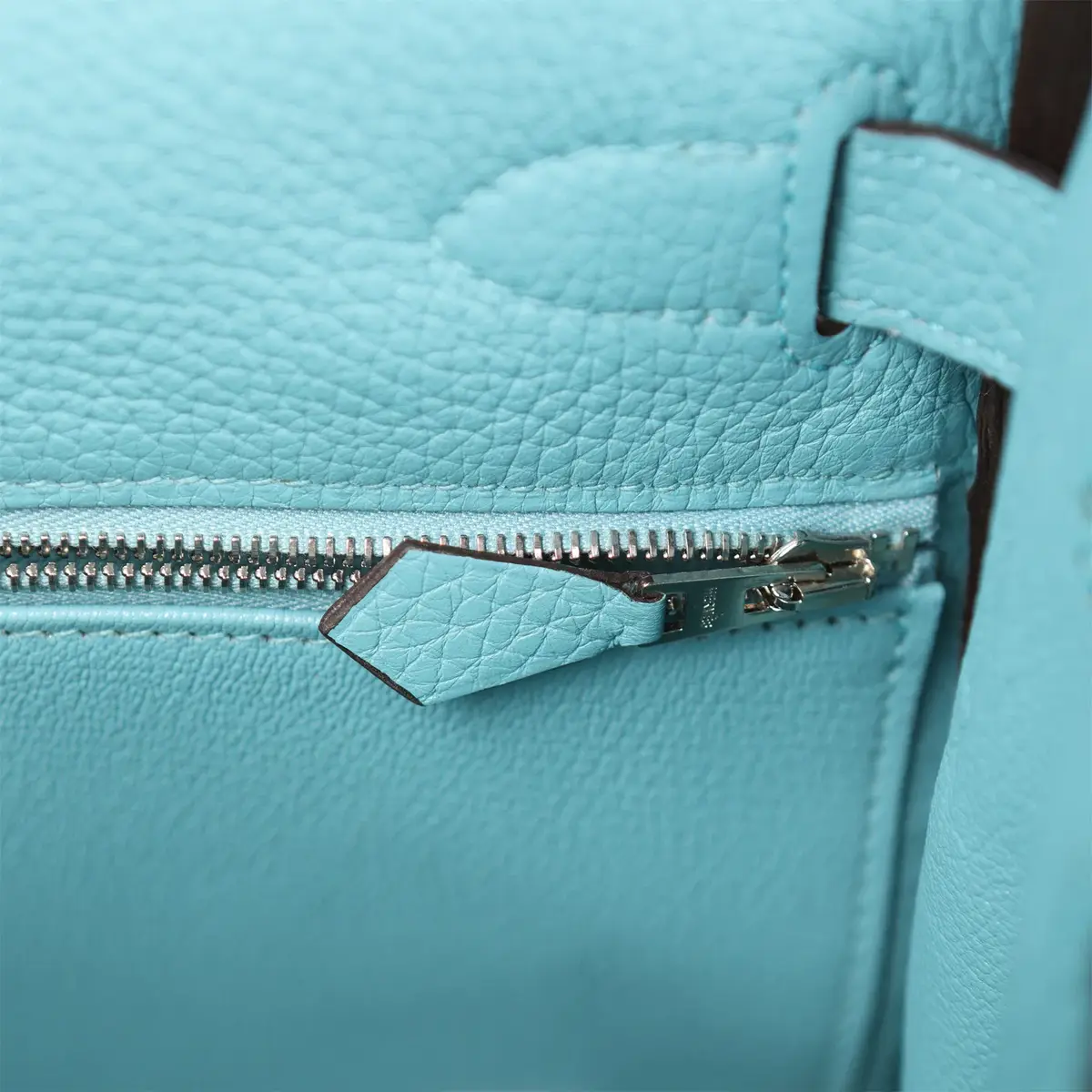 HERMÈS Pre-owned Hermes Kelly Retourne 28 Turquoise Togo Palladium Hardware | Thumbnail 8 HERMÈS Pre-owned Hermes Kelly Retourne 28 Turquoise Togo Palladium Hardware | Thumbnail 8